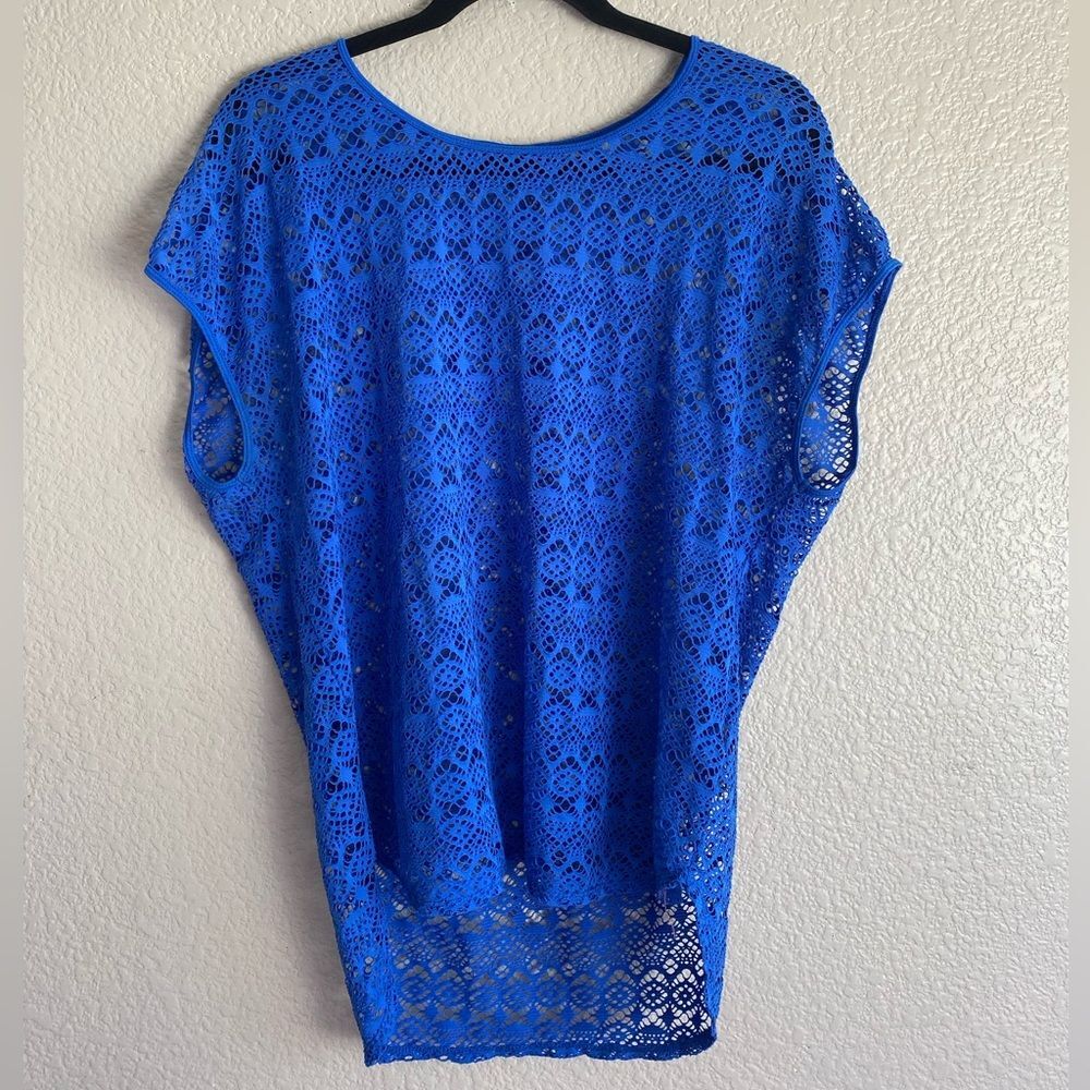 Chaus Sport Azure Sky Crochet Lace Top – Size S
